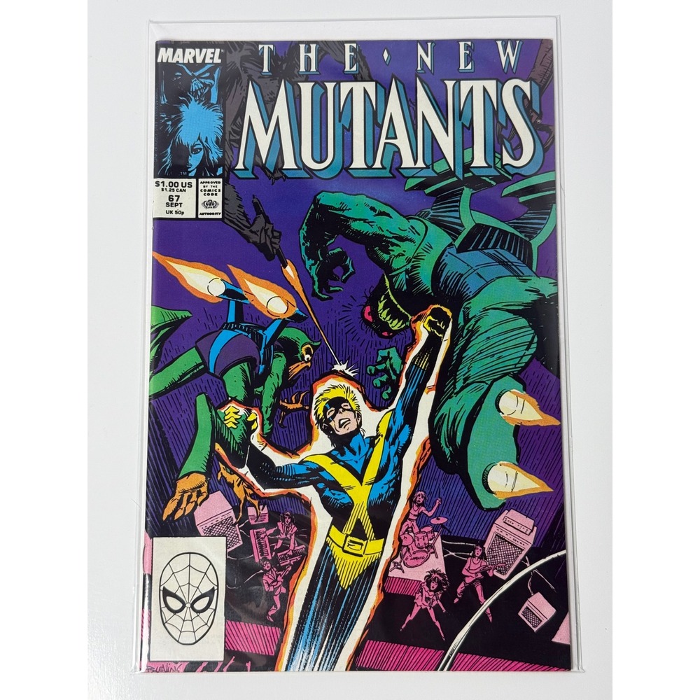 Marvel The New Mutants 67 Sept 1988 Bret Blevins Cover Cannonball Copper Age